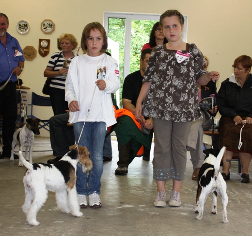 Anna-Lena mit Bella und Viktoria mit Heda belegen bei den 1. Platz im Juniorhandling!